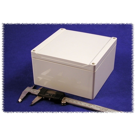 1555S2GY - Polycarbonate Étanche Couvercle Stylisé - 6.3