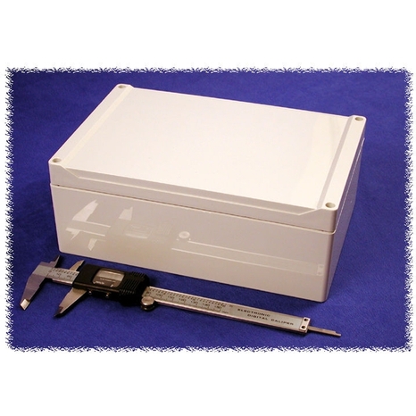 1555V2GY - Watertight Styled Lid Polycarbonate - 9.4