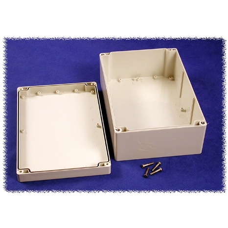 1555V2GY - Watertight Styled Lid Polycarbonate - 9.4