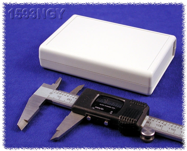 1593NGY - Plastique ABS Gris pour Instruments Portatifs - 4.3