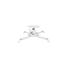 Universal ceiling projector mount bracket 360 degrees white