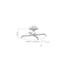 Universal ceiling projector mount bracket 360 degrees white