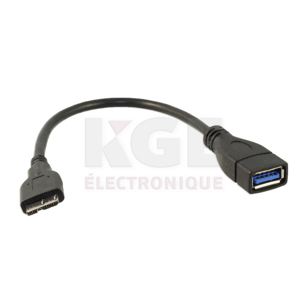 Câble USB 3.0 OTG pour Samsung Note 3
