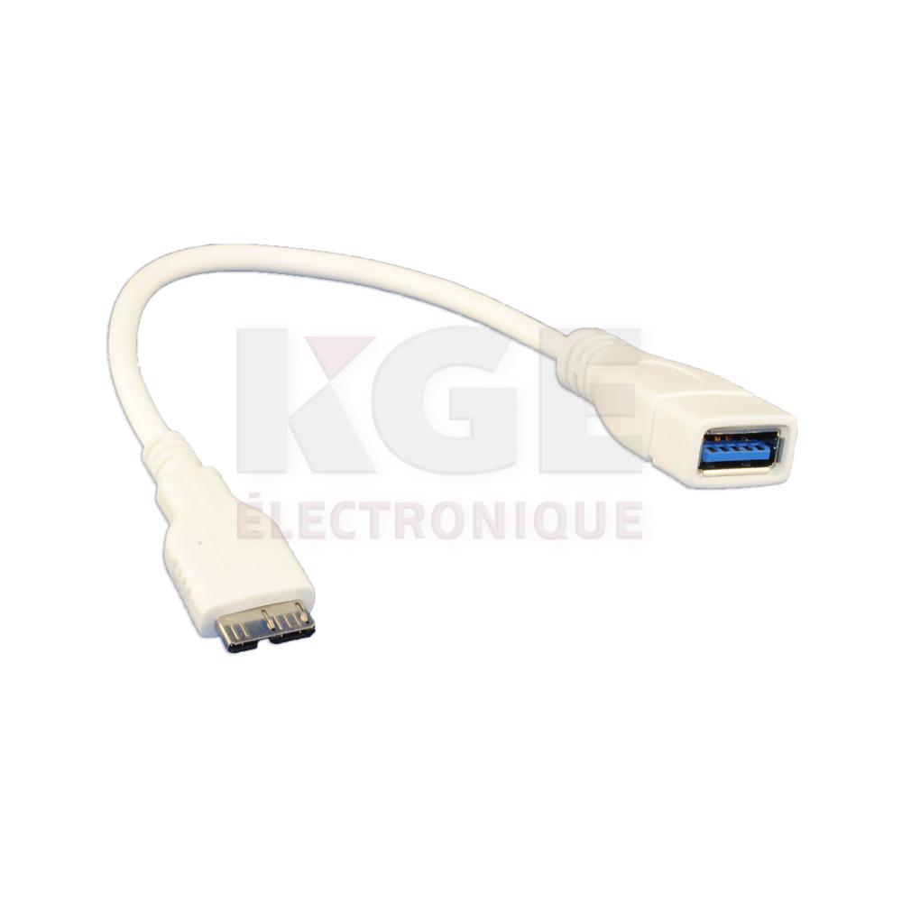 Câble USB 3.0 OTG pour Samsung Note 3