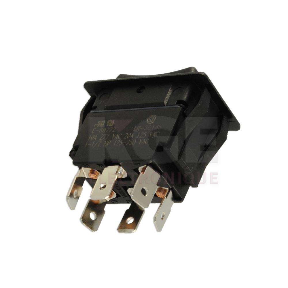 Heavy Duty DPDT Rocker Switch( ON)/OFF/(ON) Momentary)