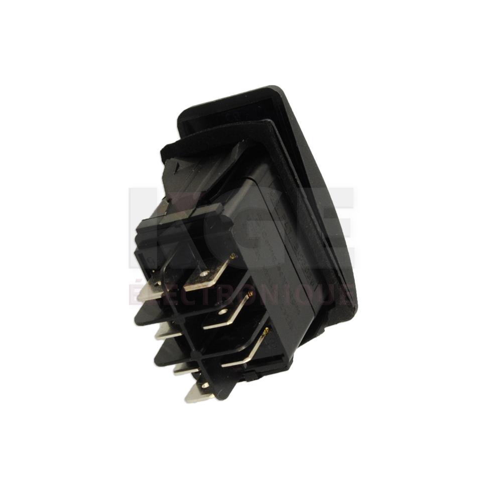 Blue Lighted DPDT Rocker Switch ON/OFF/ON