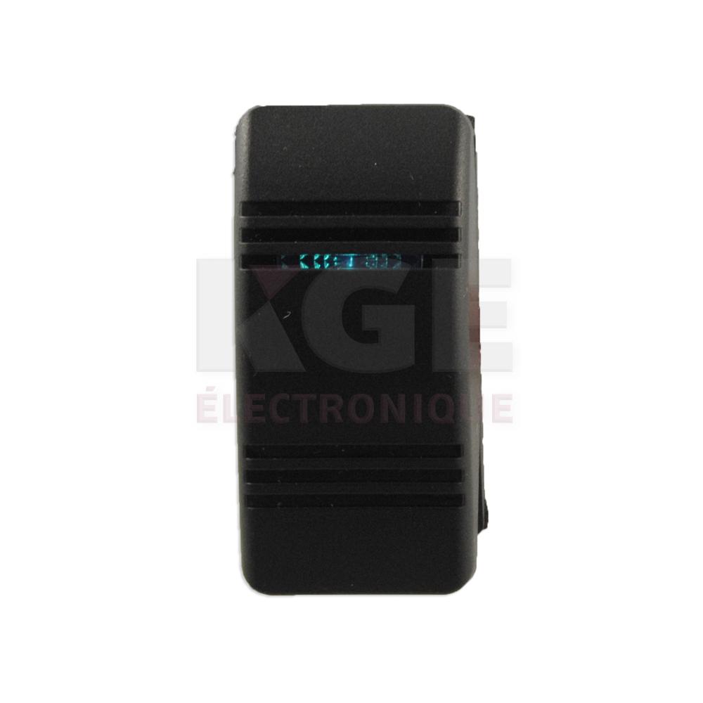 Blue Lighted DPDT Rocker Switch ON/OFF/ON