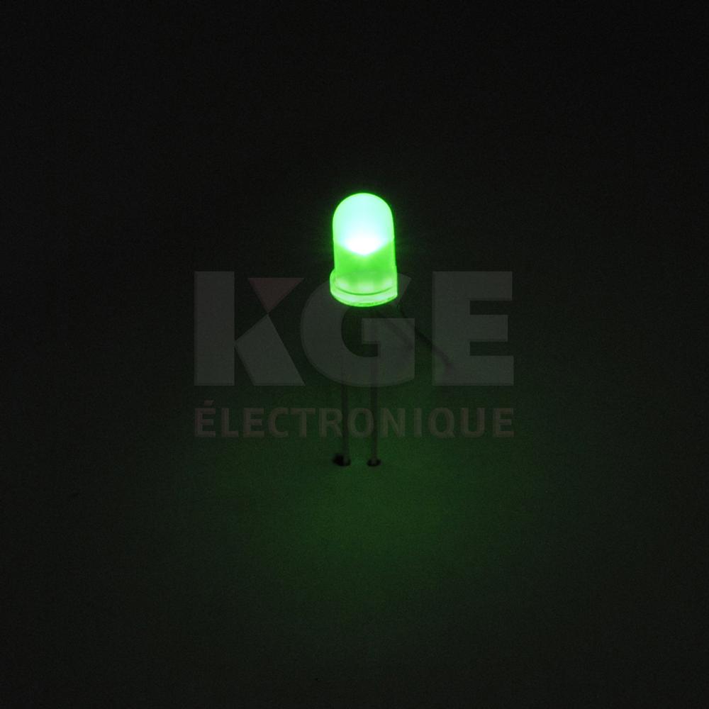 RGB LED R(1.9VDC) G(3.3VDC) B(3.3VDC) 20mA 5mm