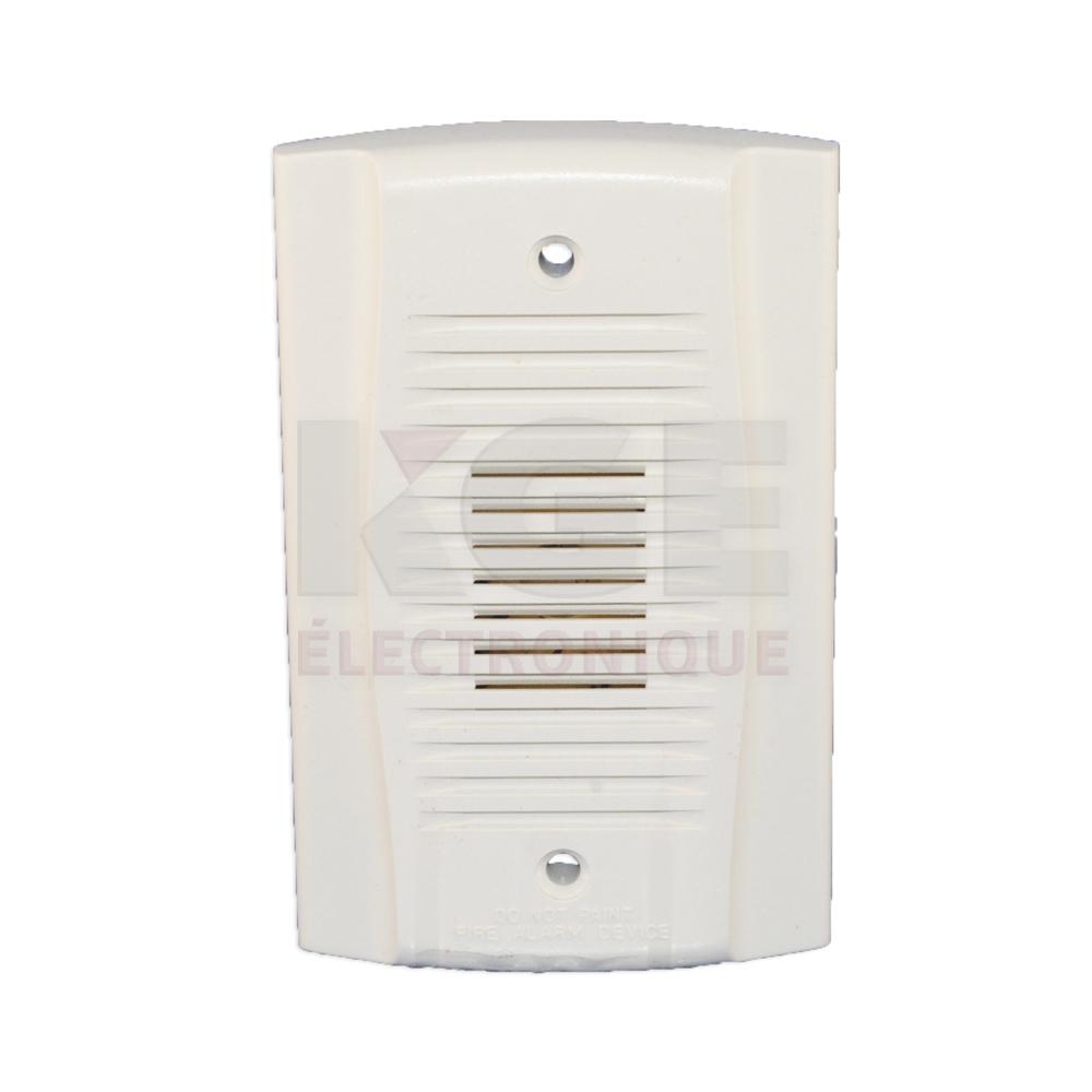 Mini-avertisseur sonore mural 12/24 volts avec sélection de tons et volume