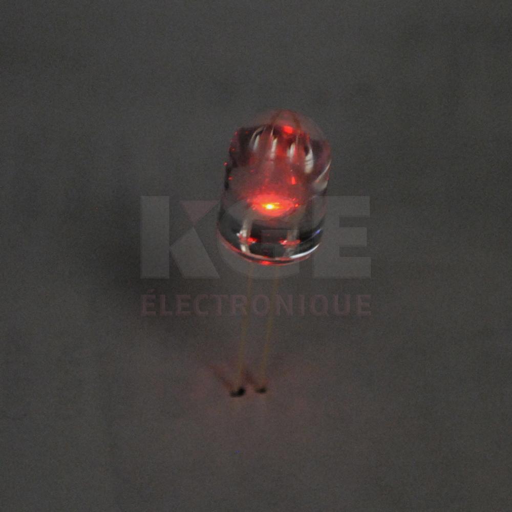 DEL 10mm rouge 1.8V 25mA