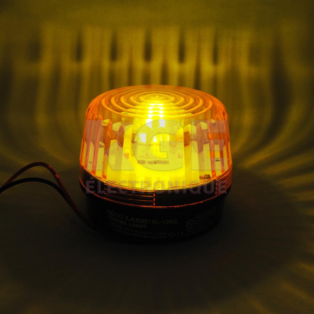 Lampe Stroboscopique 12 VDC - Ambre
