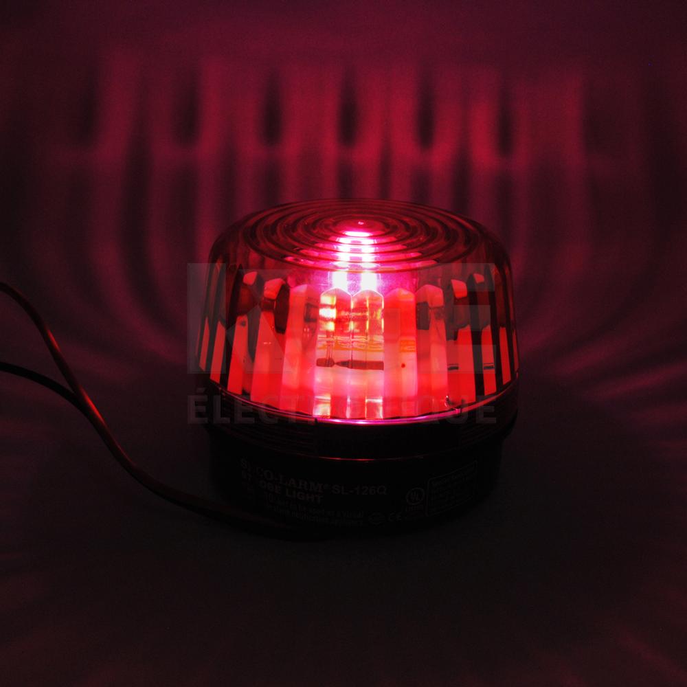 Lampe Stroboscopique 12 VDC- Rouge - Sécurité