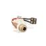 LED-Illuminated DC Jack to Snap-In Terminal Block, with 2.5” Wire