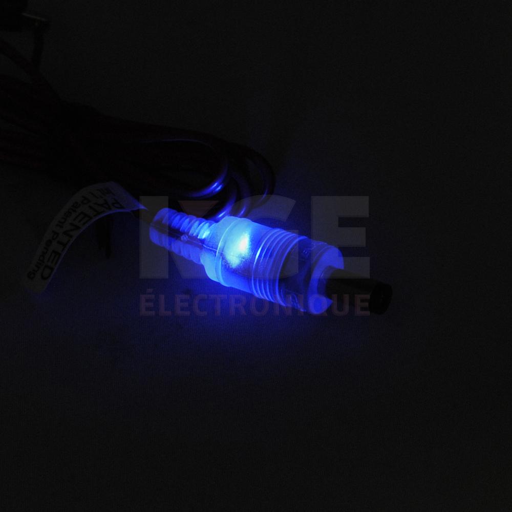 Connecteur Illuminé - Prise Mâle, Fil 3'