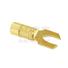 Terminal en fourche pour fil d'alimentation 4 AWG plaqué or