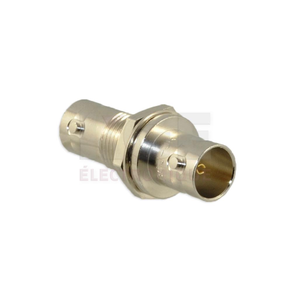 BNC female to female adapteur 75 Ohm panel mount Canare BCJ-JR