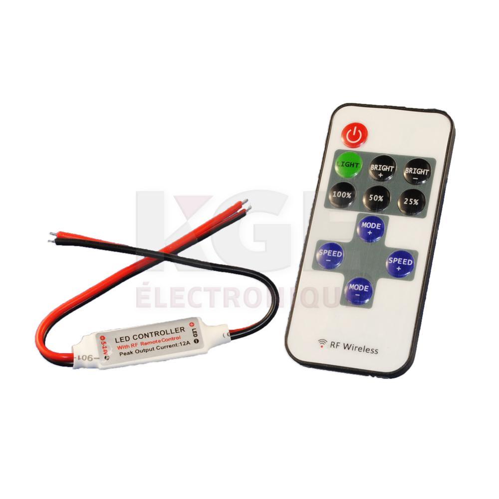 Contrôleur pour DELs avec manette RF