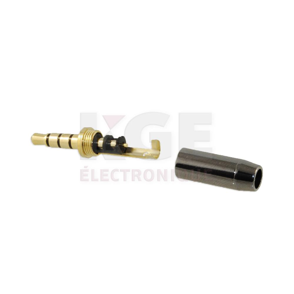 3.5mm 4 Conductor Plug, Shielded