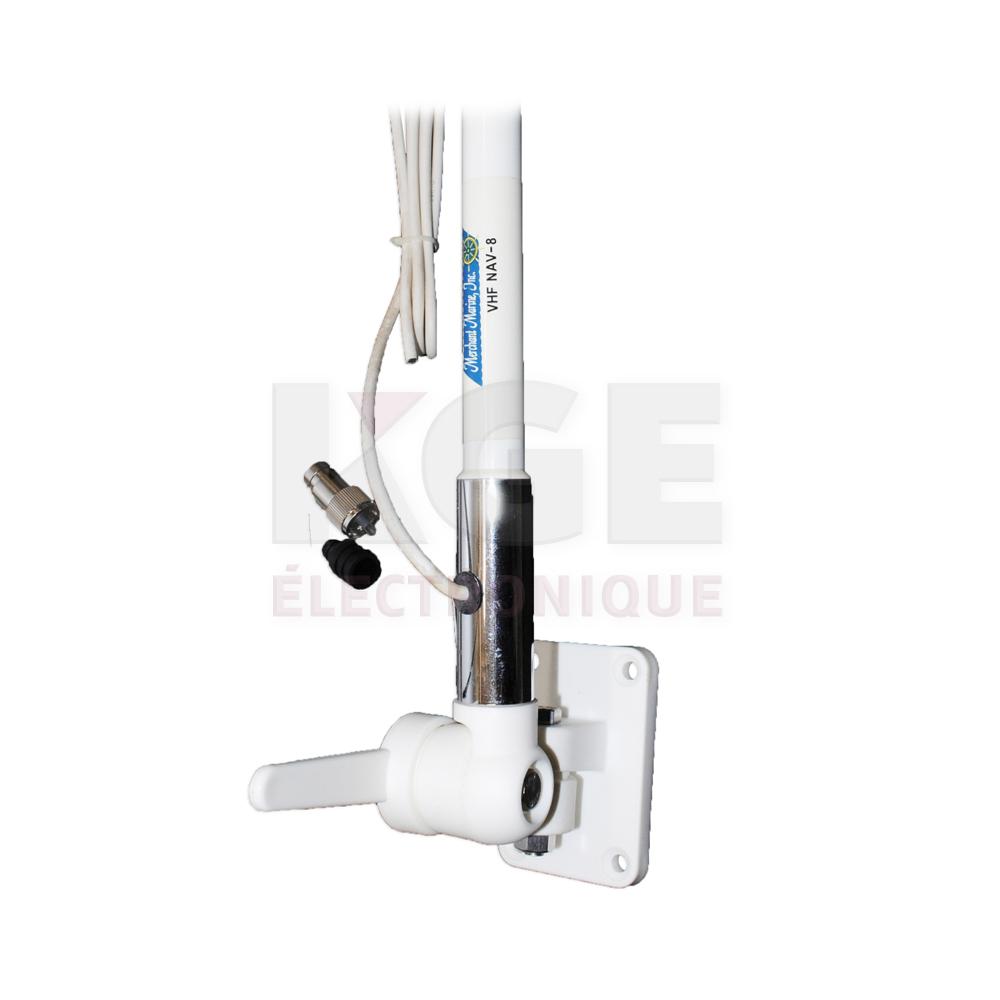 Antenne marine VHF NAV-8 avec support de montage MT-1