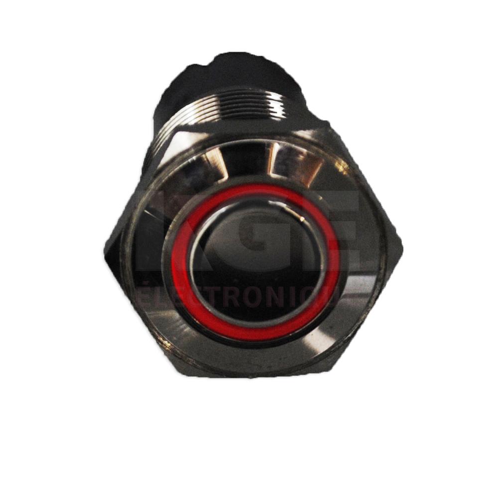 Interrupteur Poussoir Illuminé (Rouge) Scellé 12V