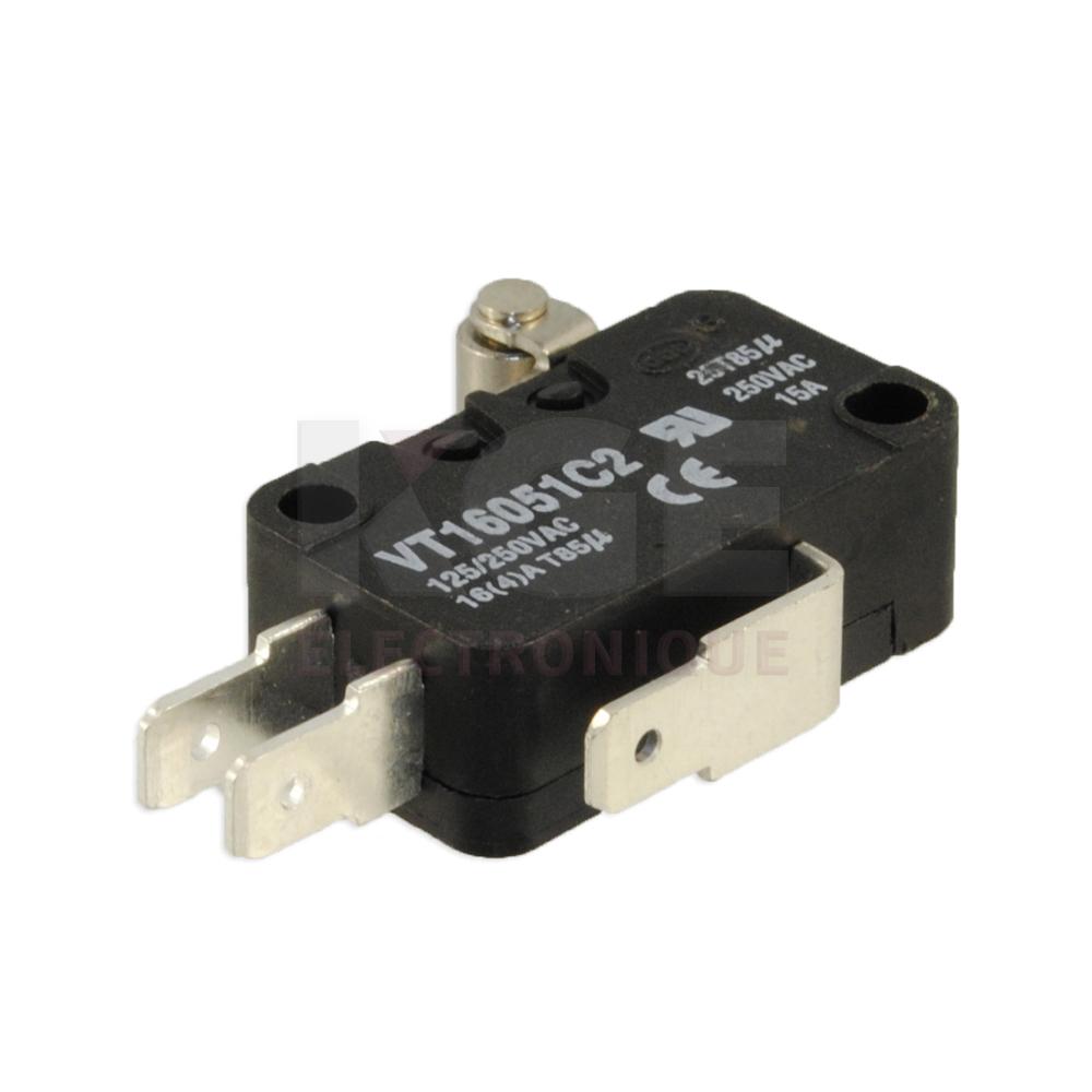 Miniature Snap Action SPDT Switch with Short Roller Lever