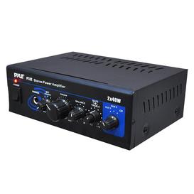 Mini amplificateur de son stéréo - 2 x 40 Watts avec des entrées AUX, CD & Micro