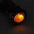 Lighted Snap-In Round SPST DC Amber Rocker Switch ON/OFF