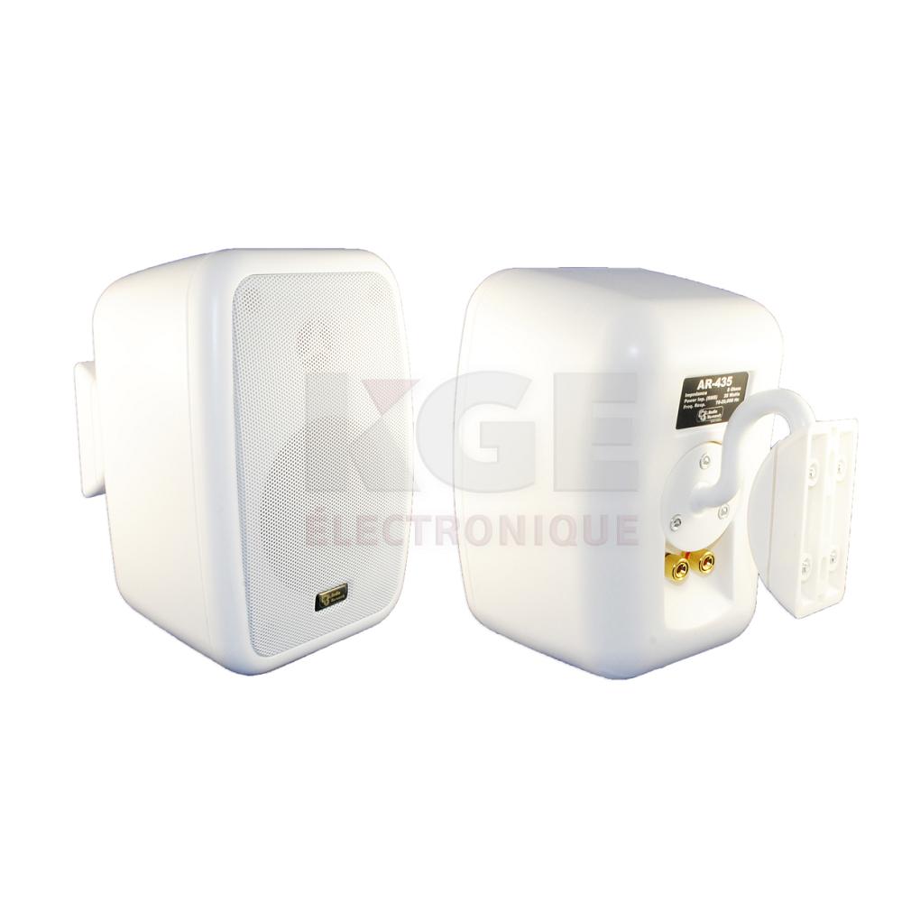 2 way component speakers Indoor/Outdoor AR-435 white 4" 35W - pair