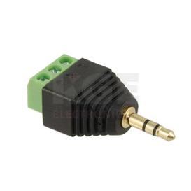 Adaptateur 3.5mm stéréo mâle à bornier à viser 3 broches