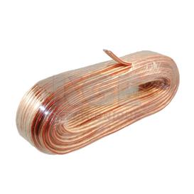 Clear Speaker wire Polarized (red line) 14AWG 50ft