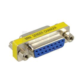 Slim DB15 gender changer female to female