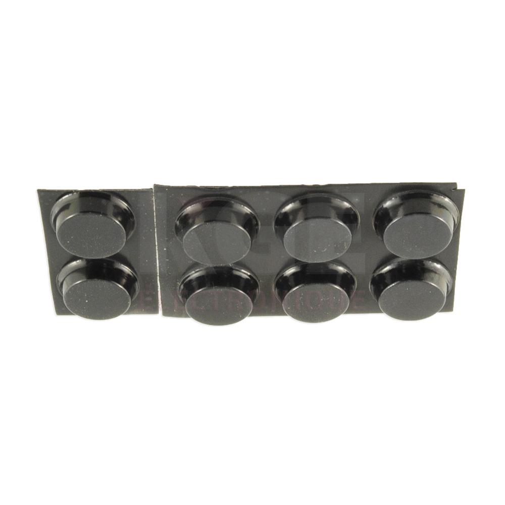 Patte de caoutchouc 12.70mm X 3.50mm paquet de 8