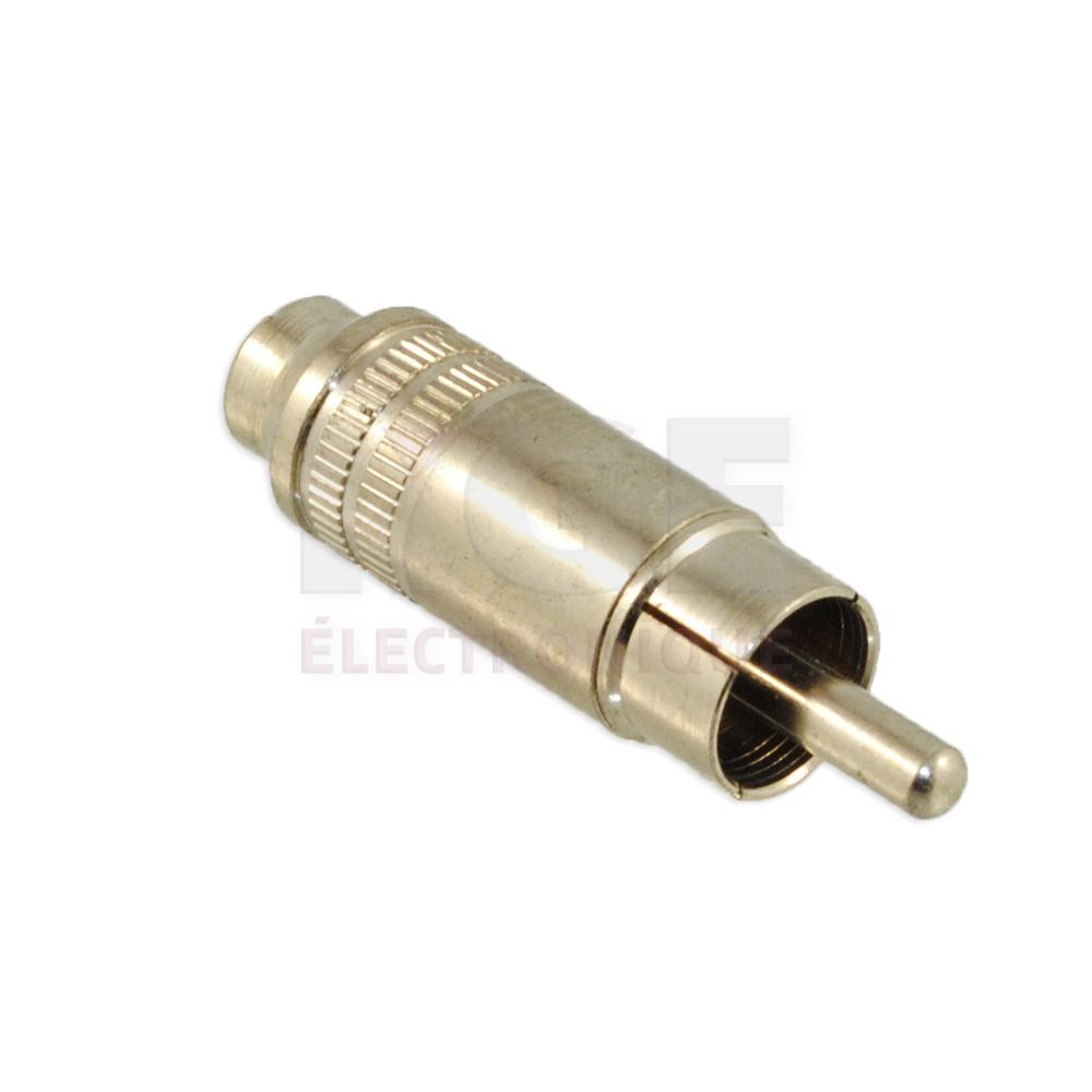 RCA Phono Plug to Miniature 1/8”