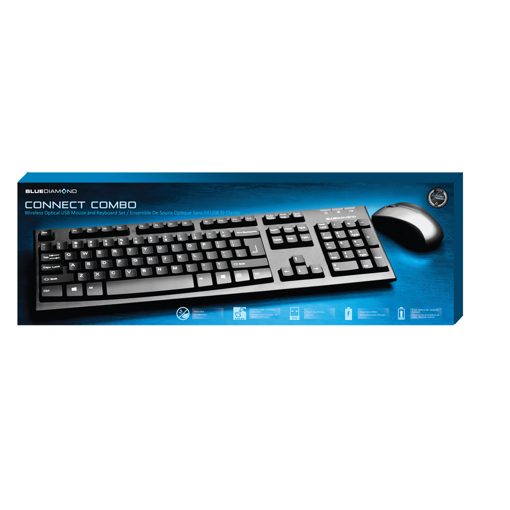 Combo clavier et souris optique sans-fil