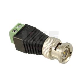 Adaptateur BNC mâle à bornier à visser 2 broches