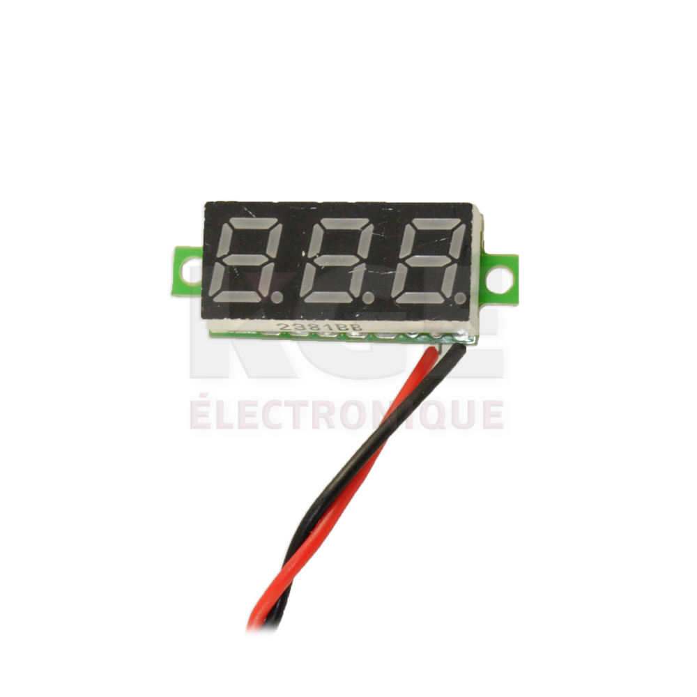 Afficheur de voltage 3.6VDC à 30VDC