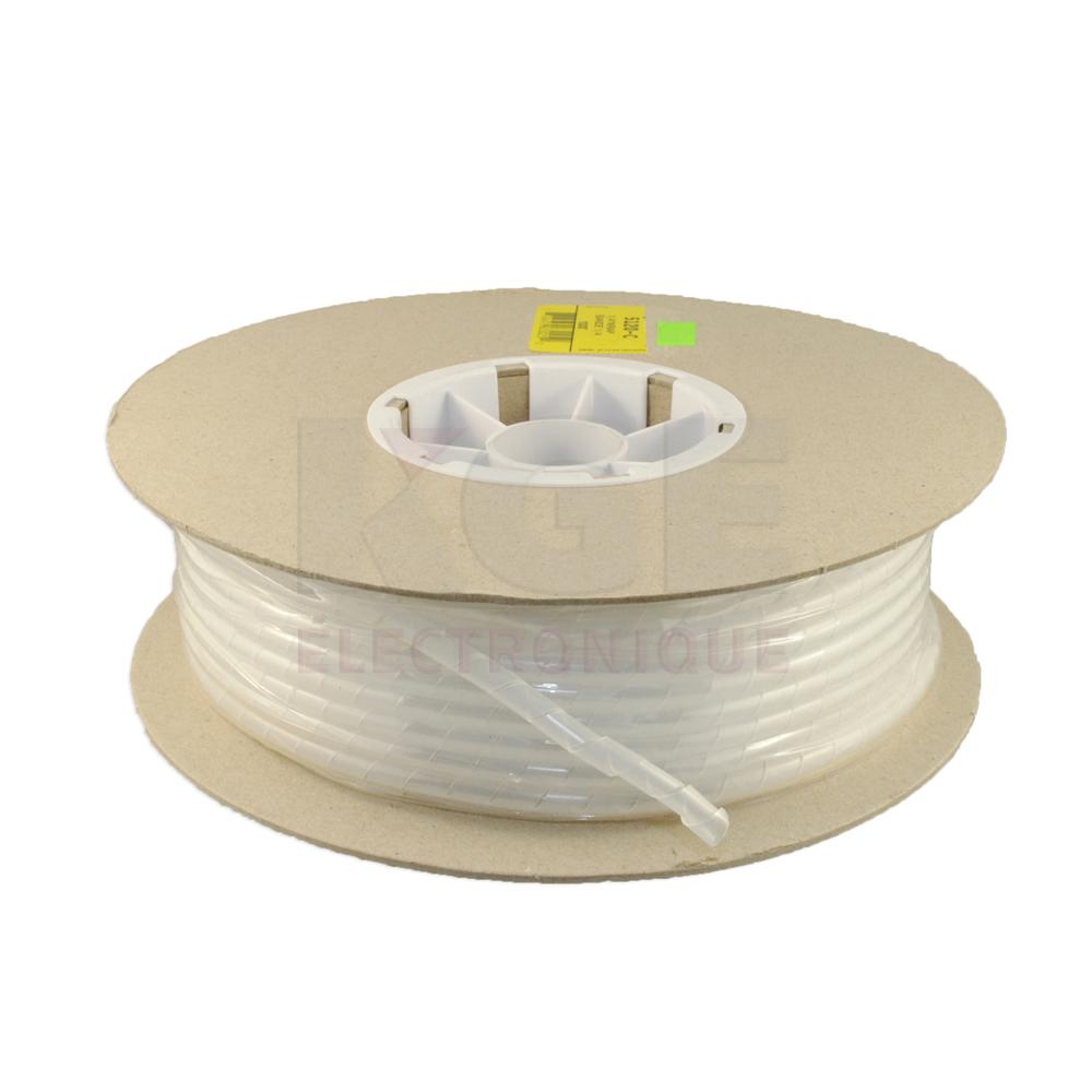 Banderolage hélicoïdal transparent de 1/4" 100 pieds