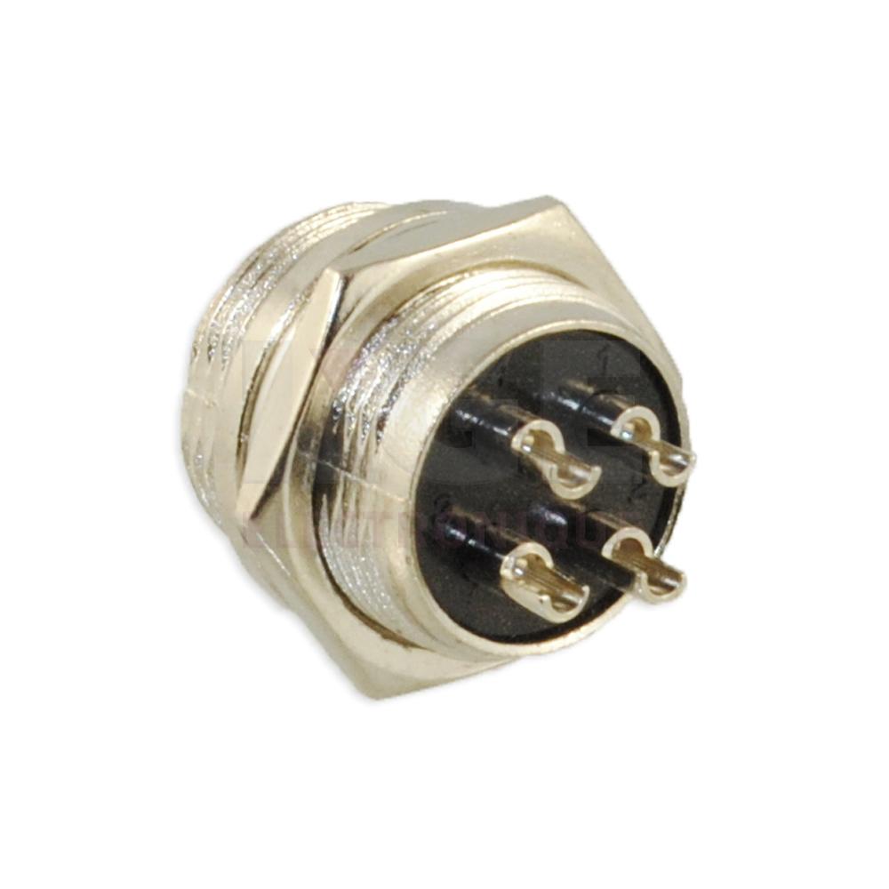 4-Pin Chassis Male Microphone Connector