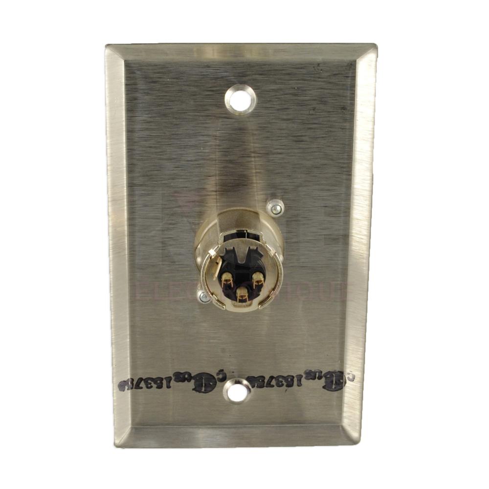 XLR Single Receptacle Neutrik Wall Mounting Plate