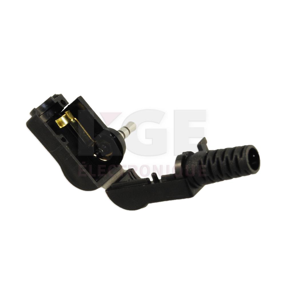 Right Angle Stereo 2.5 mm Plug