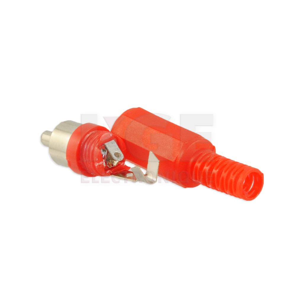Prise RCA Mâle - Rouge
