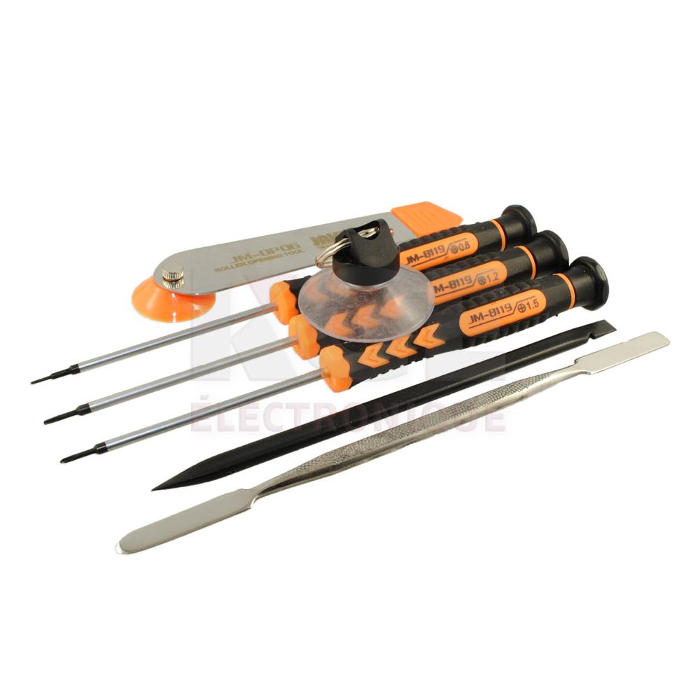 Ensemble d'outils de réparation et démontage professionnel 7-en-1 pour ouverture de produits Apple