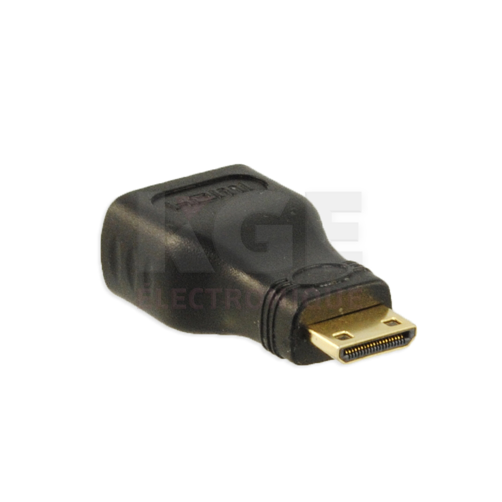Male Mini HDMI to Female HDMI Adapter