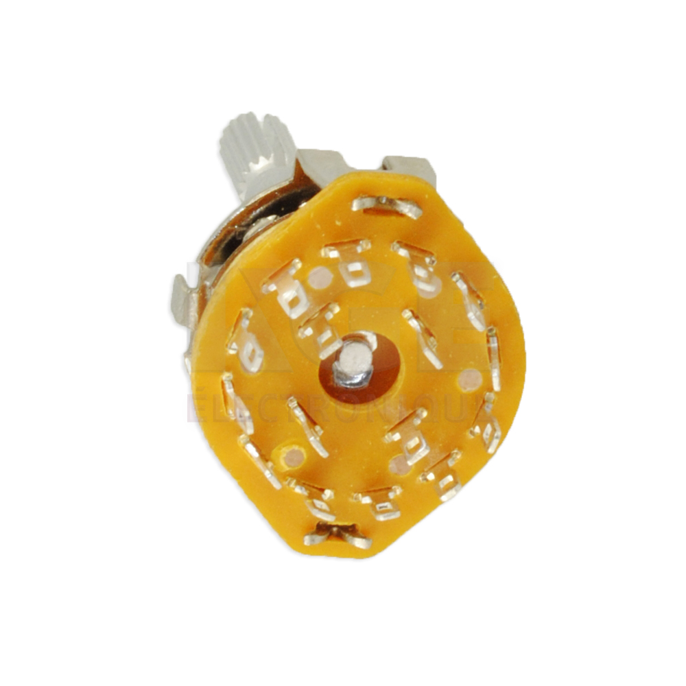 Rotary switch 0.3A @ 30VDC non-shorting 4 poles 3 positions