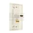 Plaque murale en combo HDMI + Coax type F - blanche