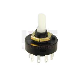 Rotary slide switch double pole 4 positions 125VAC 5A