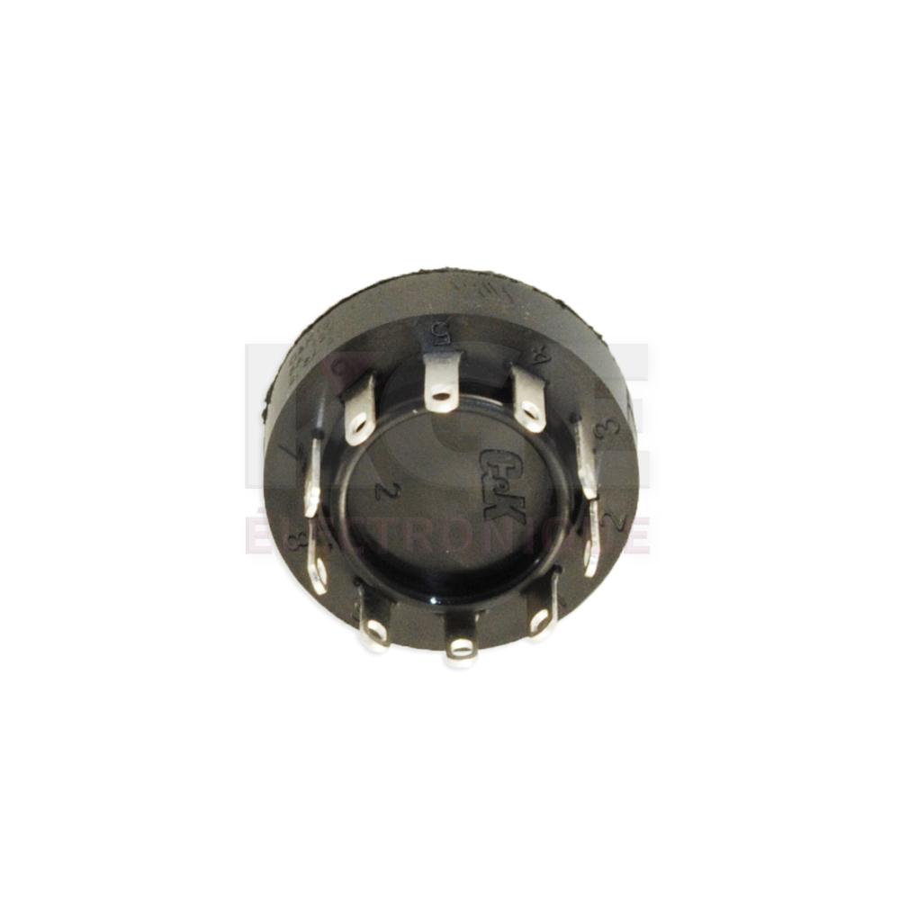Interrupteur à glissière rotatif bipolaire 4 positions 125VAC 5A