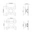 Wall mount for LED/LCD TV's from 19-37' with tilt and swivel features