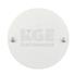 RBC 4-1/4" round wall plate white blank cover