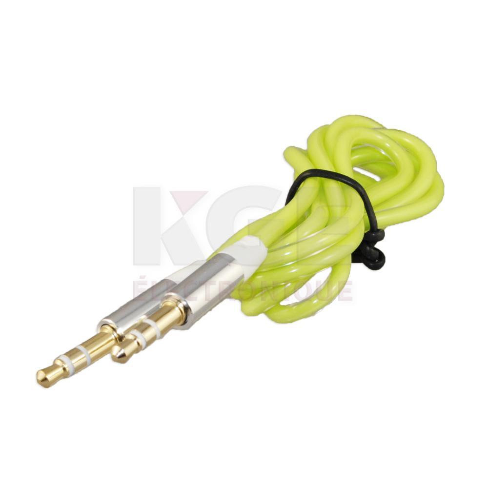 Câble auxiliaire 3.5mm à 3 conducteur